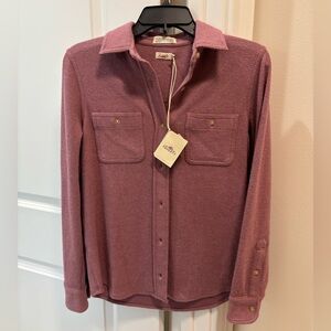 Faherty Legend Sweater Shirt in Small Button Front